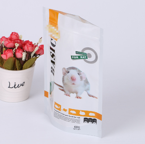 鼠糧寵物食品袋 食品級塑料包裝袋自立自封袋印刷logo