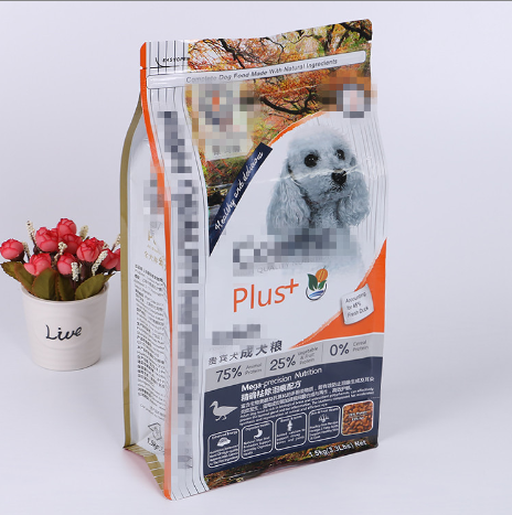 1KG八邊封狗糧袋 5KG食品級鋁箔塑料包裝袋貓糧袋