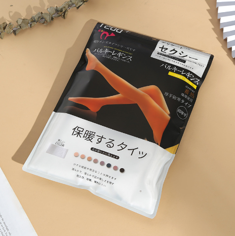 日文陽(yáng)離子包裝袋女式保暖褲襪包裝袋日式光腿神器連褲襪包裝袋