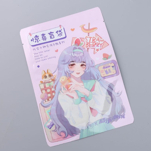 定制三邊封盲袋包裝袋 驚喜挖寶兒童卡通鍍鋁袋