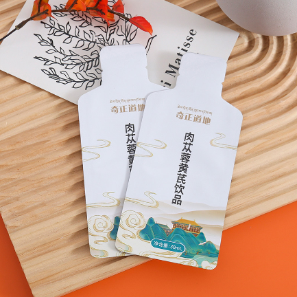 異形鋁箔黃芪液體包裝袋肉蓯蓉300ml高溫蒸煮食品包裝袋